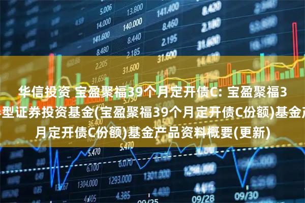 华信投资 宝盈聚福39个月定开债C: 宝盈聚福39个月定期开放债券型证券投资基金(宝盈聚福39个月定开债C份额)基金产品资料概要(更新)