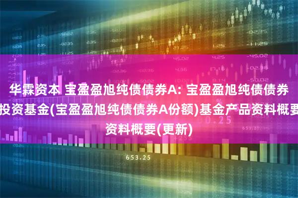 华霖资本 宝盈盈旭纯债债券A: 宝盈盈旭纯债债券型证券投资基金(宝盈盈旭纯债债券A份额)基金产品资料概要(更新)