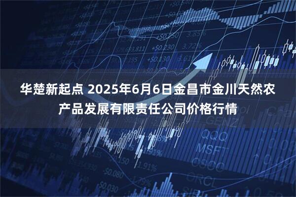 华楚新起点 2025年6月6日金昌市金川天然农产品发展有限责任公司价格行情