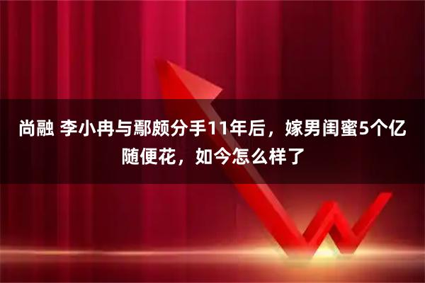 尚融 李小冉与鄢颇分手11年后，嫁男闺蜜5个亿随便花，如今怎么样了