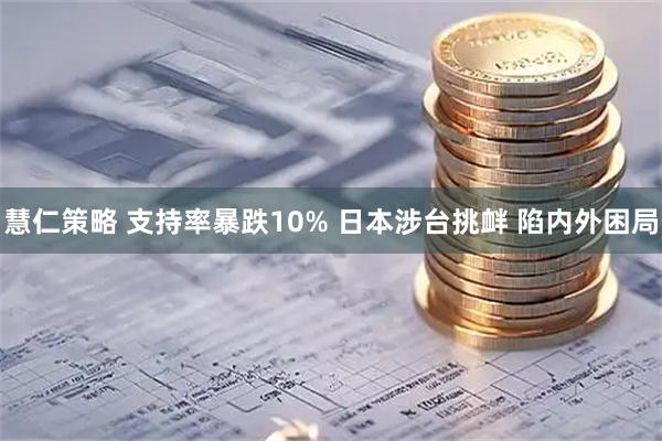 慧仁策略 支持率暴跌10% 日本涉台挑衅 陷内外困局